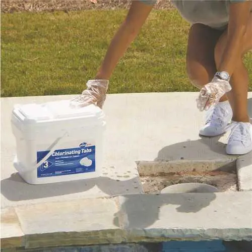 Pool Time 35 lb Chlorine Tablet Dispenser – Slow-Dissolving Sanitizing Tablets for Pools