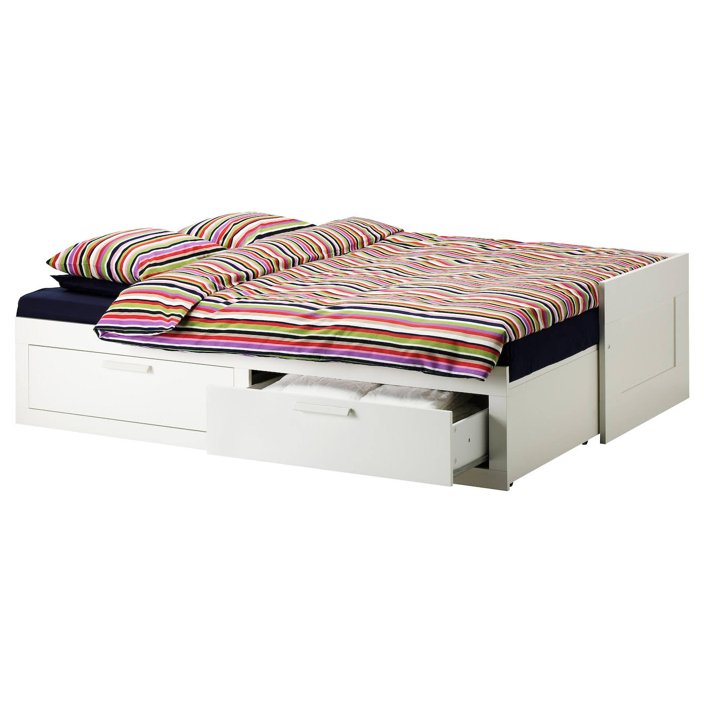 IKEA - BRIMNES Daybed Frame with 2 Drawers, White, Twin