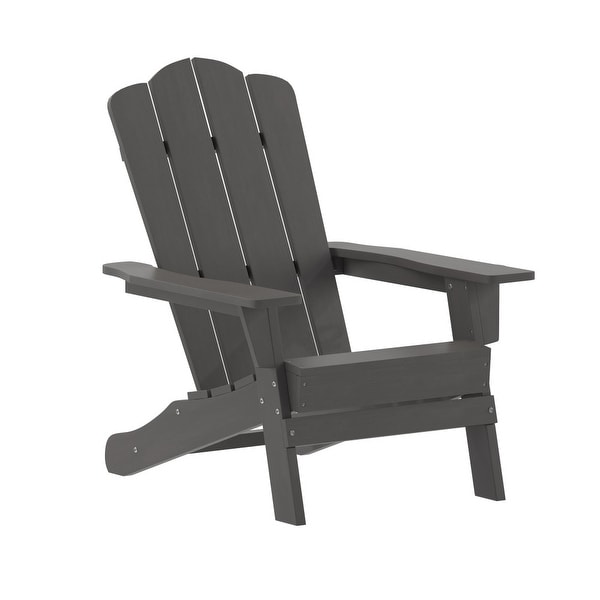 Set of 4 AllWeather Adirondack Chairs with Cupholders