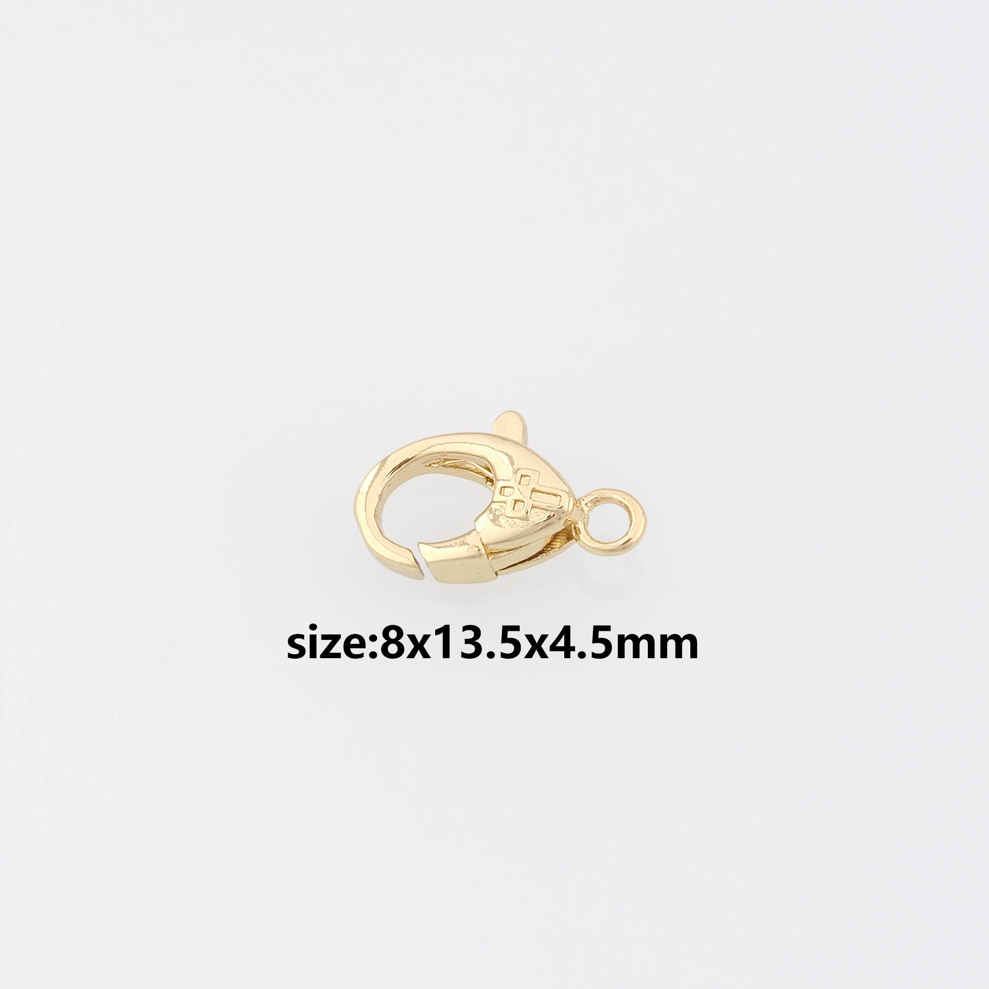18K Gold Filled Lobster Claw Clasp,Lobster Clasp Lock,Spring Buckle for DIY Jewelry Necklace Bracelet