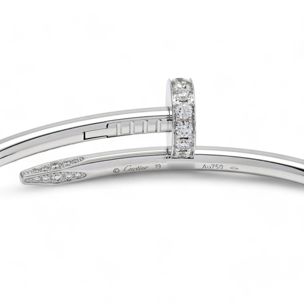 Cartier Juste un Clou Bracelet 18K White Gold Diamond B6048700