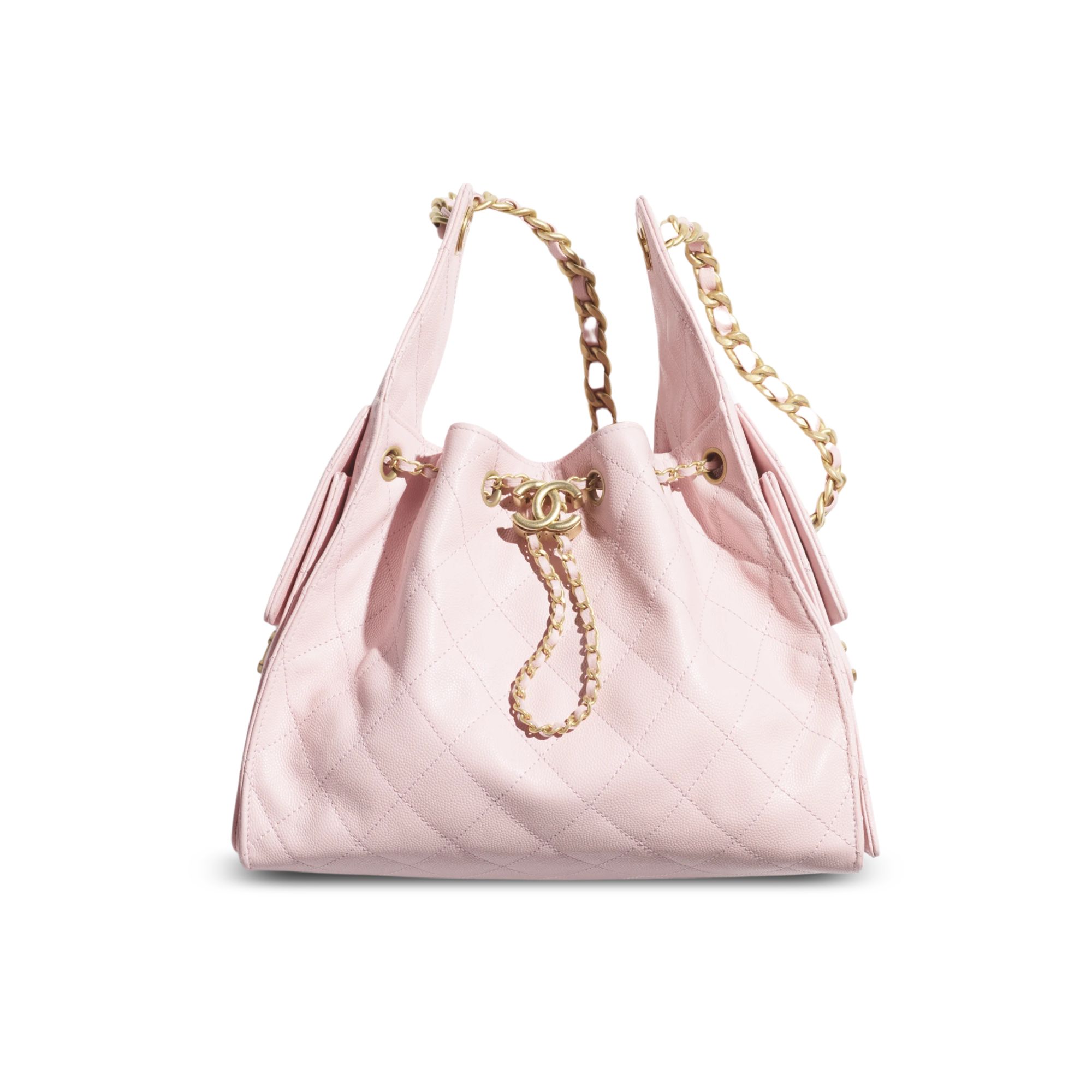 Chanel Spring-Summer 2025 Handbag Grained Calfskin & Gold-Tone Metal Pink 30Cm/ 11.8In