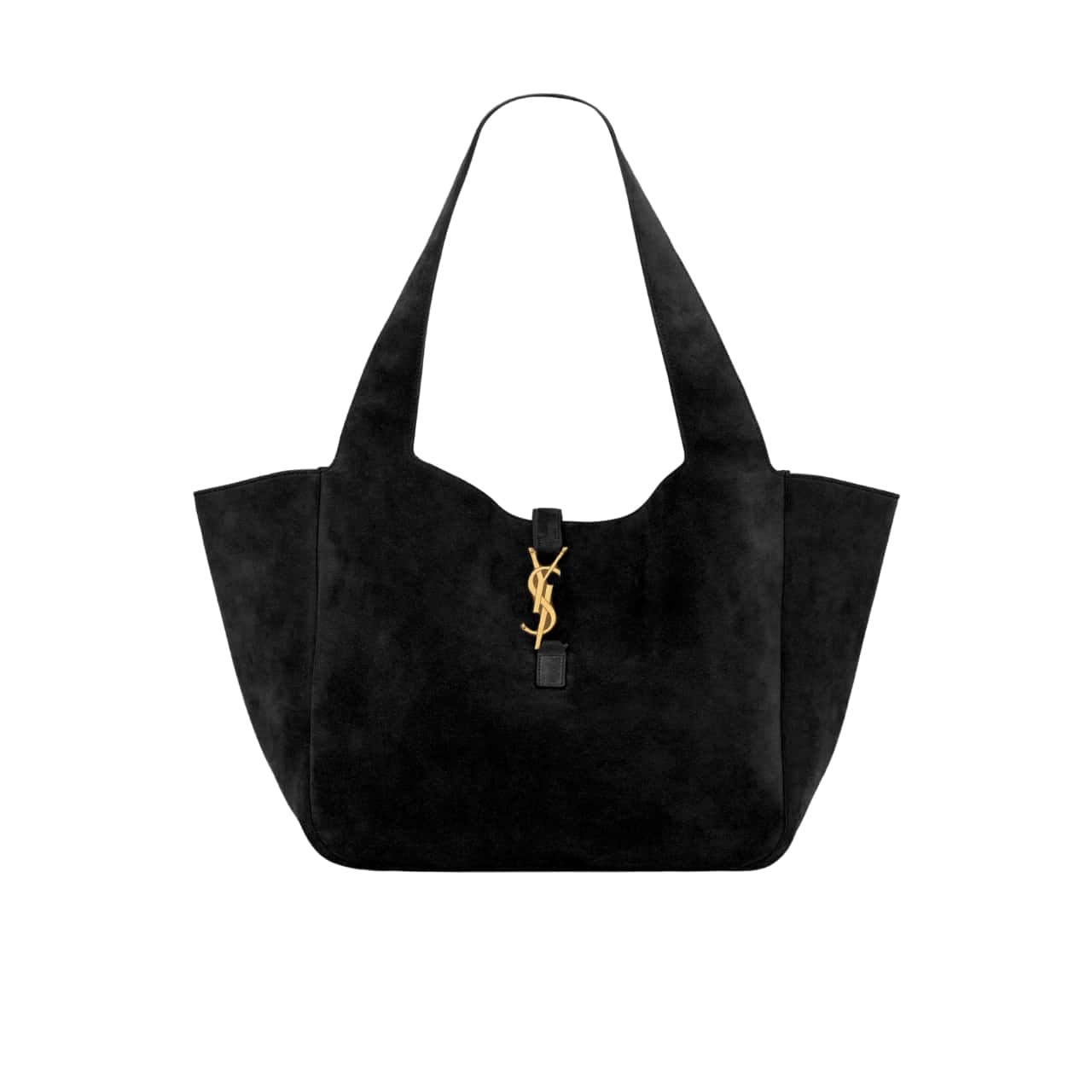 Saint Laurent Le 5 A 7 Bea In Suede Black 55Cm