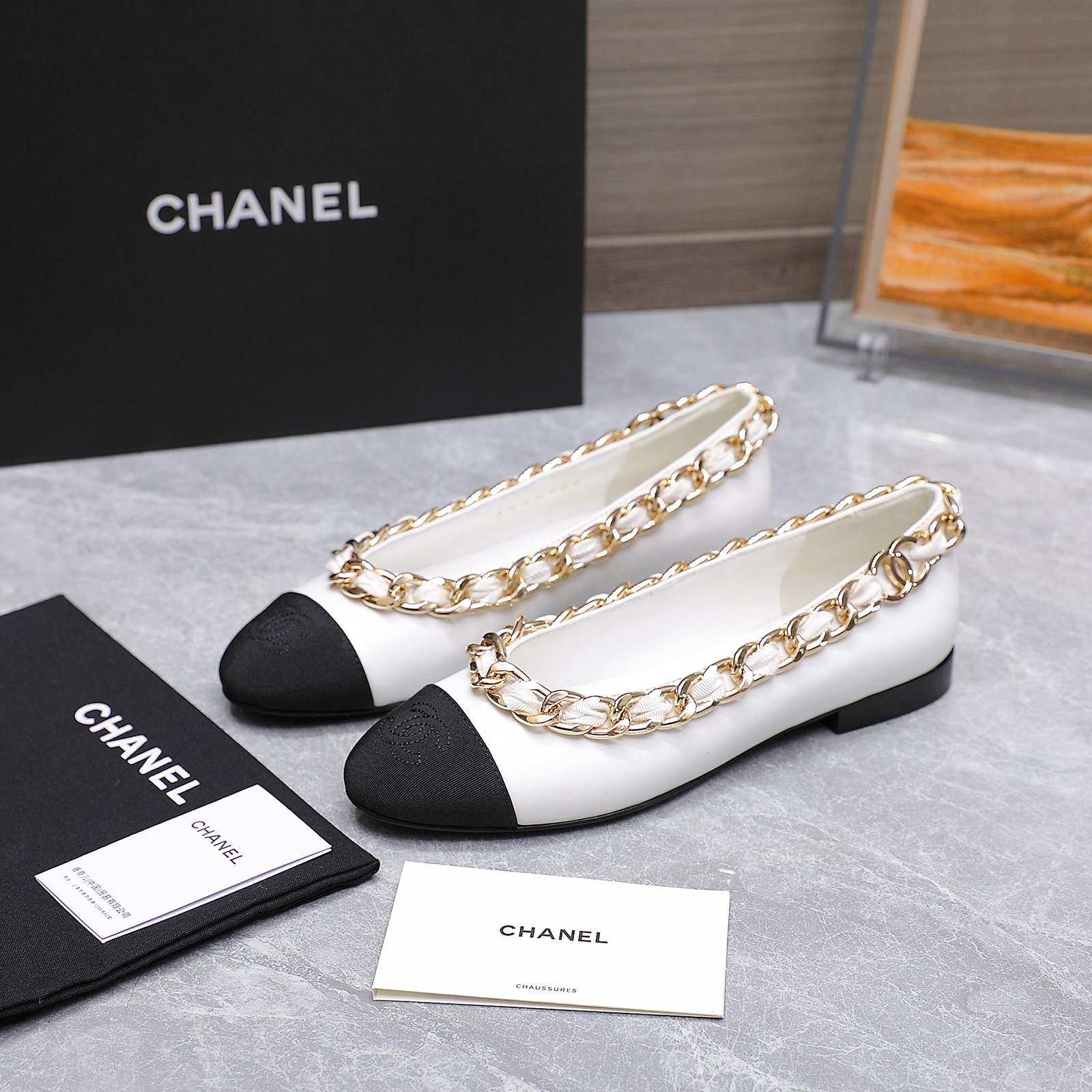 Top version of Chanel chain ballet shoes - cnluxepick