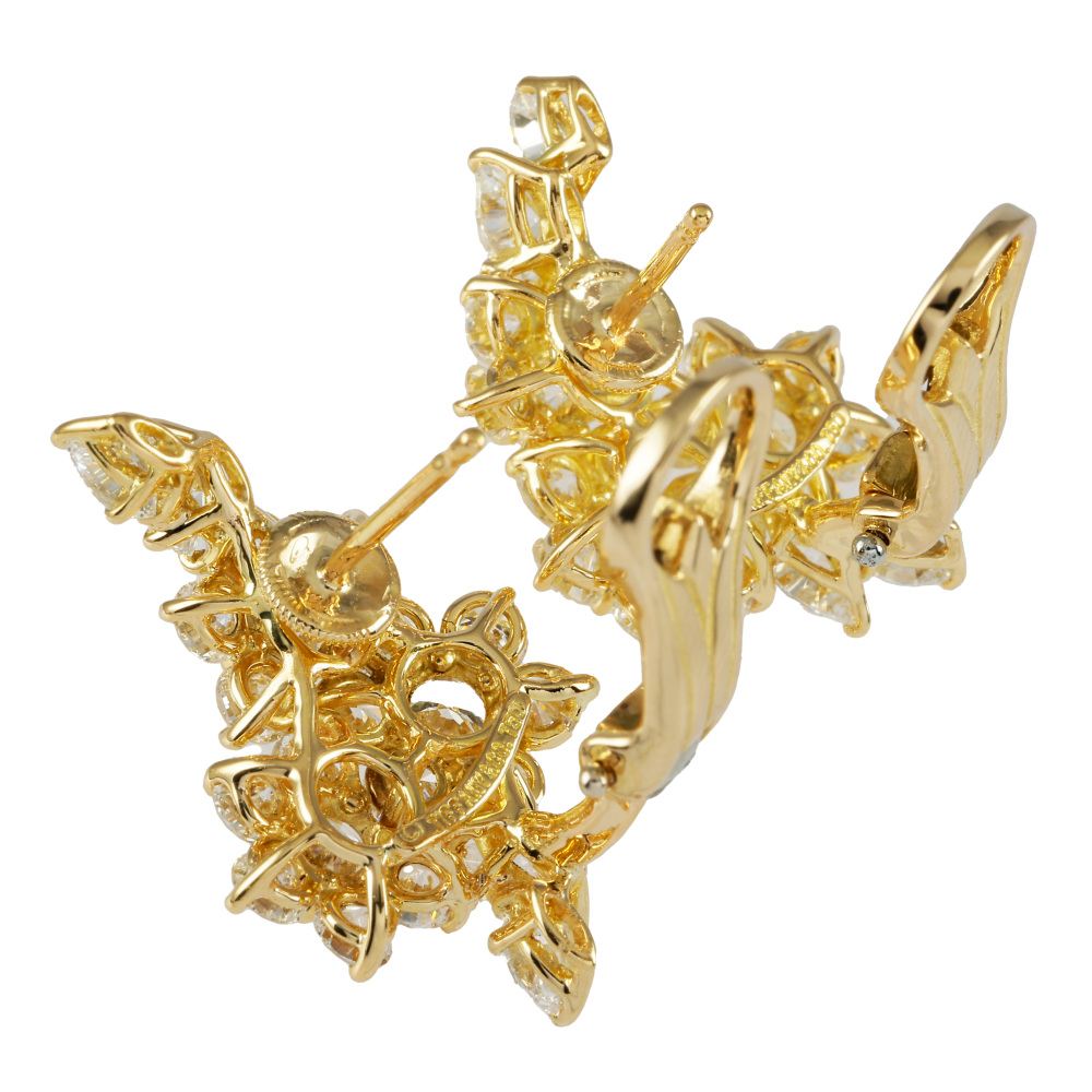 Tiffany & Co. Tiffany Diamond K18YG Yellow Gold Earrings