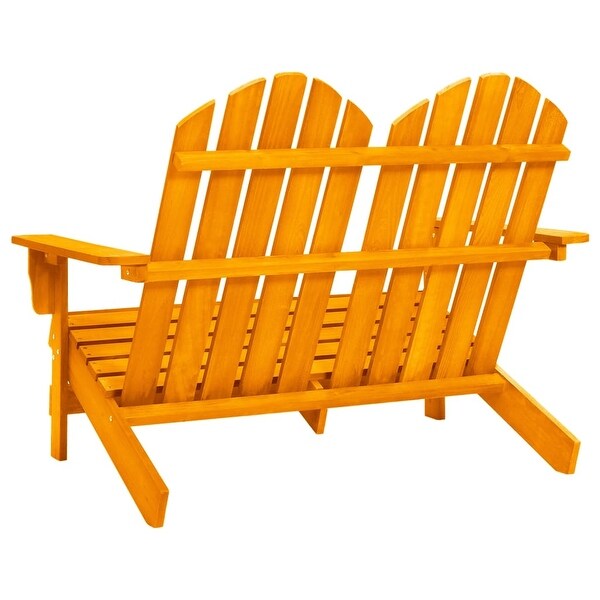 vidaXL 2Seater Patio Adirondack Chair Solid Wood Fir