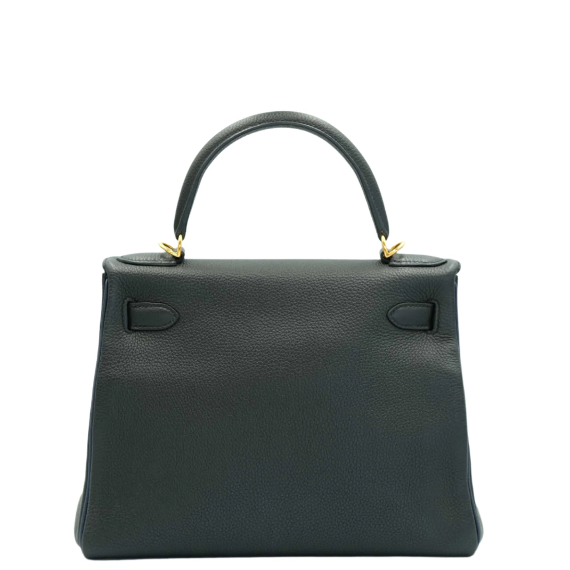 Hermès Kelly 25 Retourne Black Togo Palladium Hardware
