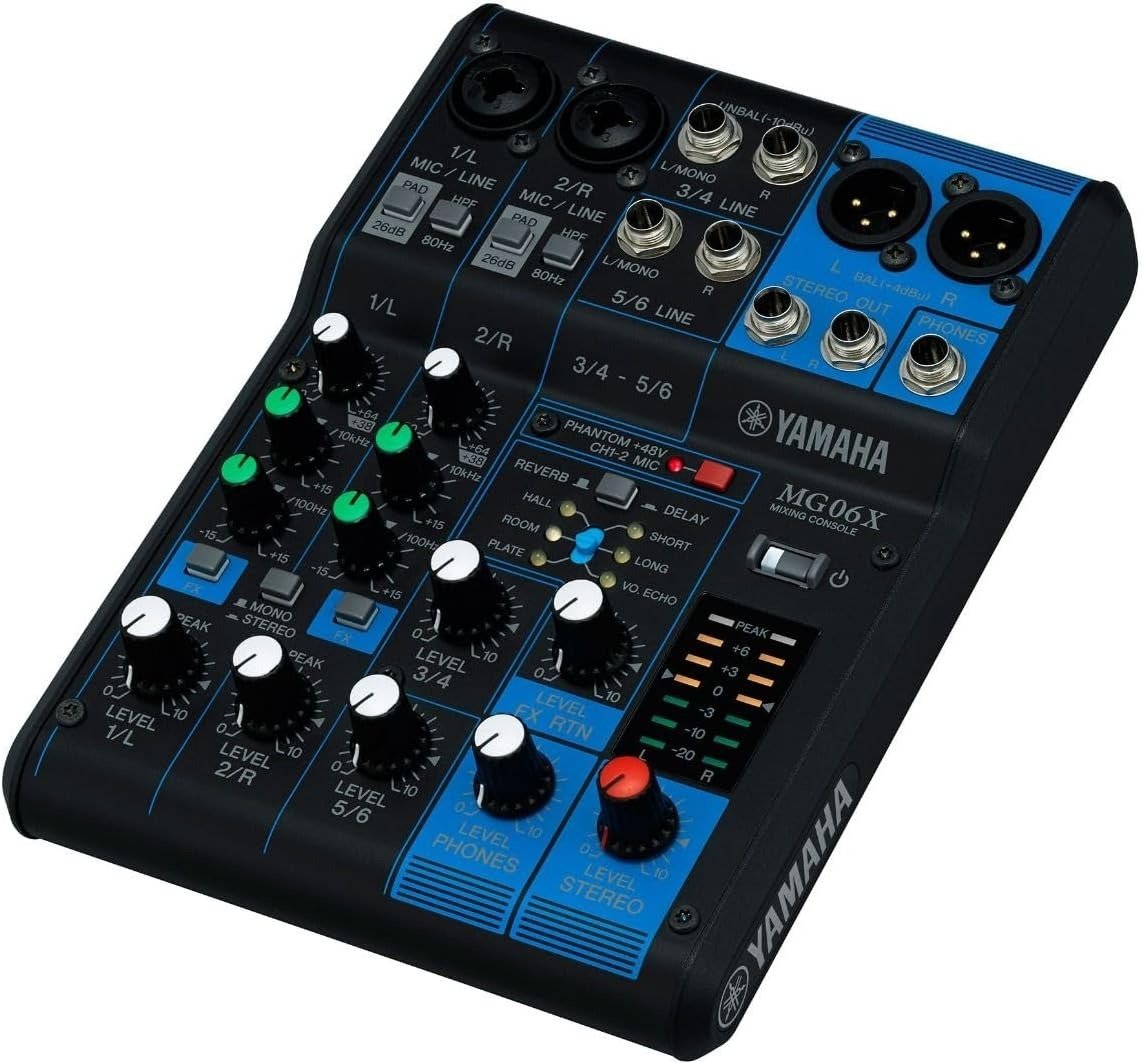 6-Input Compact Stereo Mixer with Effects