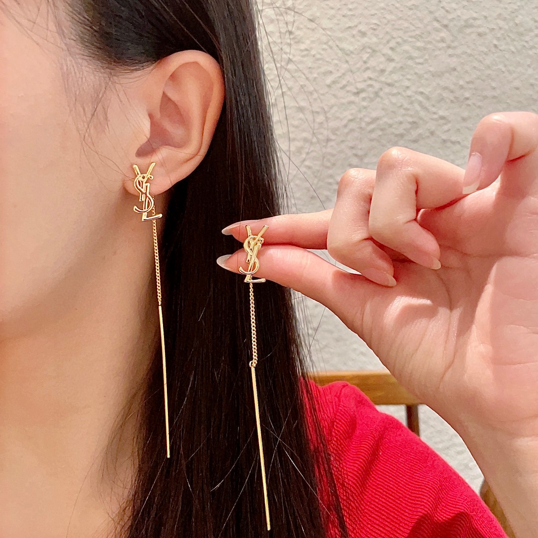 YSL Simple and Stylish Earrings - cnluxepick