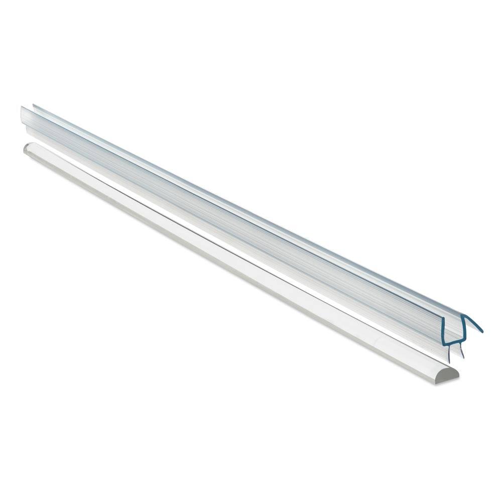Symphony Shower Doors WF 56.50-D26-C-IGP30.00X76 56.5x22 x 76x22 Hinged Frameless Shower Door Finish: Chrome