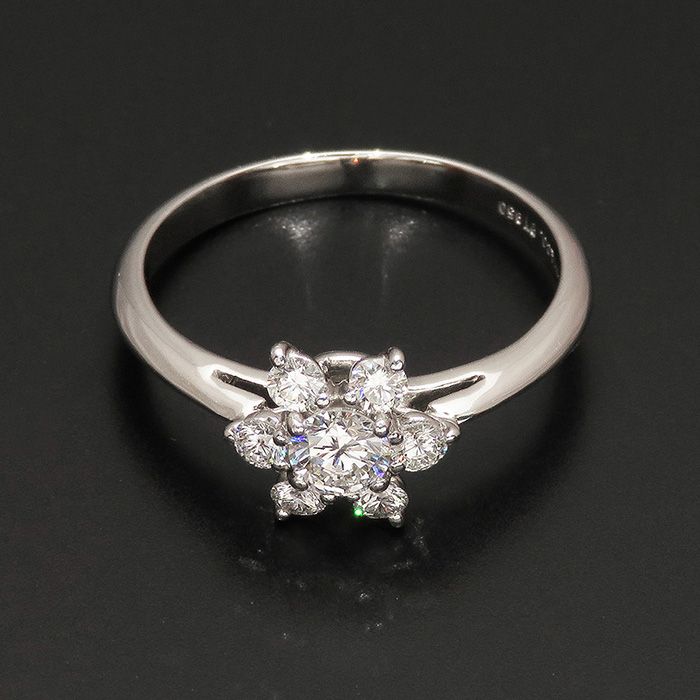 Tiffany & Co. Tiffany Butter Coupling PT950 Ring Platinum Diamond