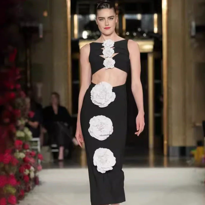 Cutout Maxi Dress | Elegant Bodycon GownClistos