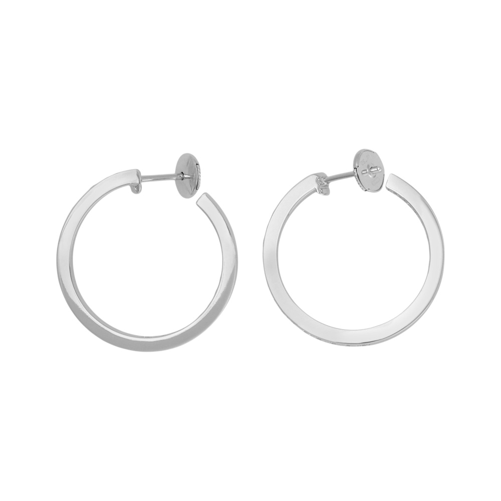 Cartier Classical Hoop Earrings 18K White Gold B8037900