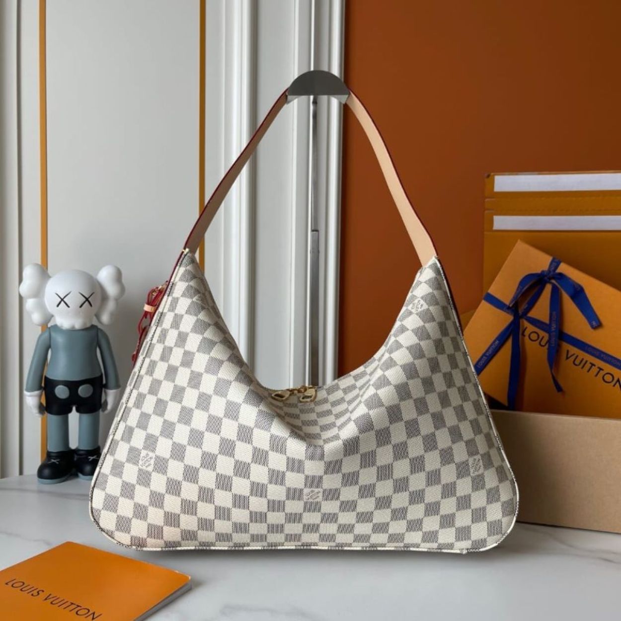 Louis Vuitton Slouchy MM Damier Azur 15.7 Inches N00126