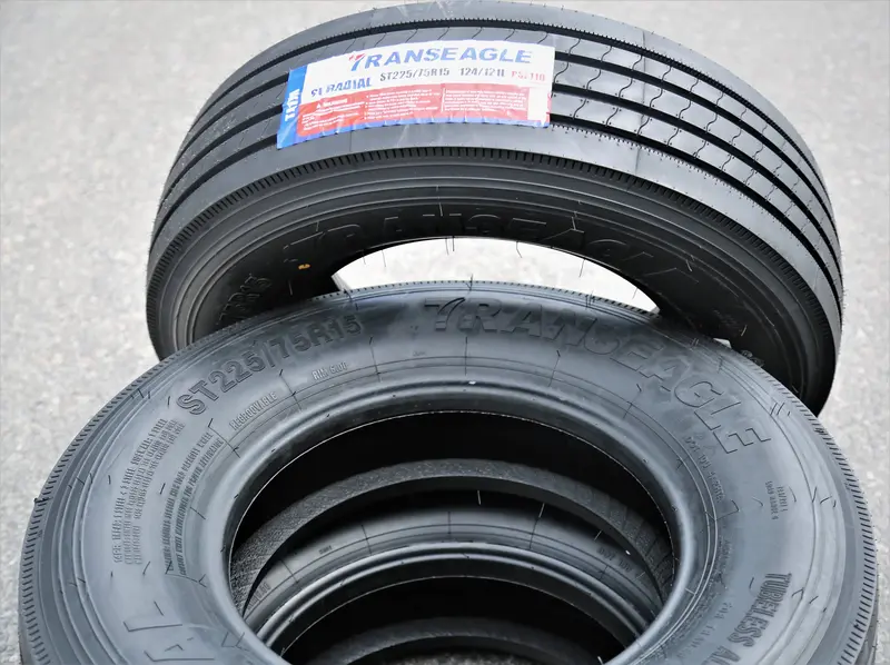 Transeagle ST Radial ST225/75R15 Load Range G Trailer Tires – Set of 4 (14-Ply)
