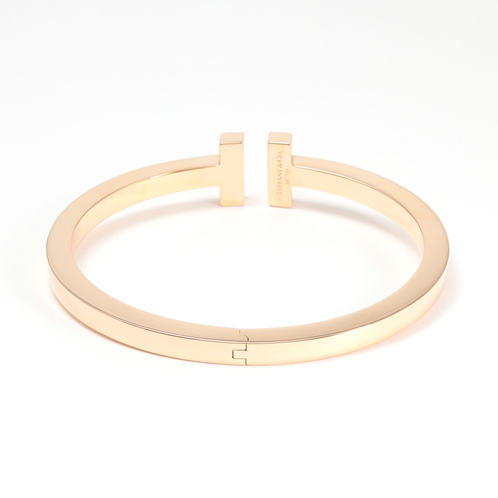Tiffany & Co. T Square Xl Bracelet 18K Rose Gold 60010743