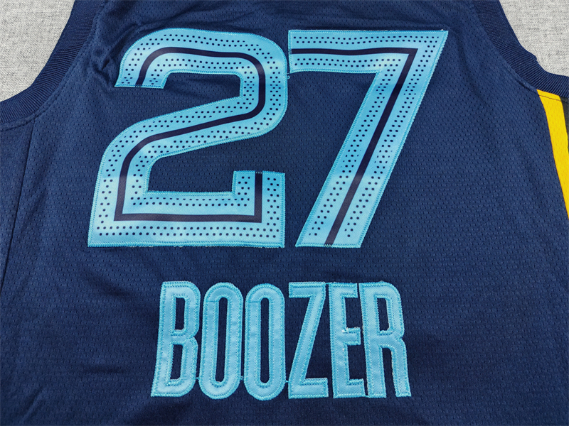 Men's Memphis Grizzlies Cameron Boozer #27 Navy Swingman Jersey - Icon Edition