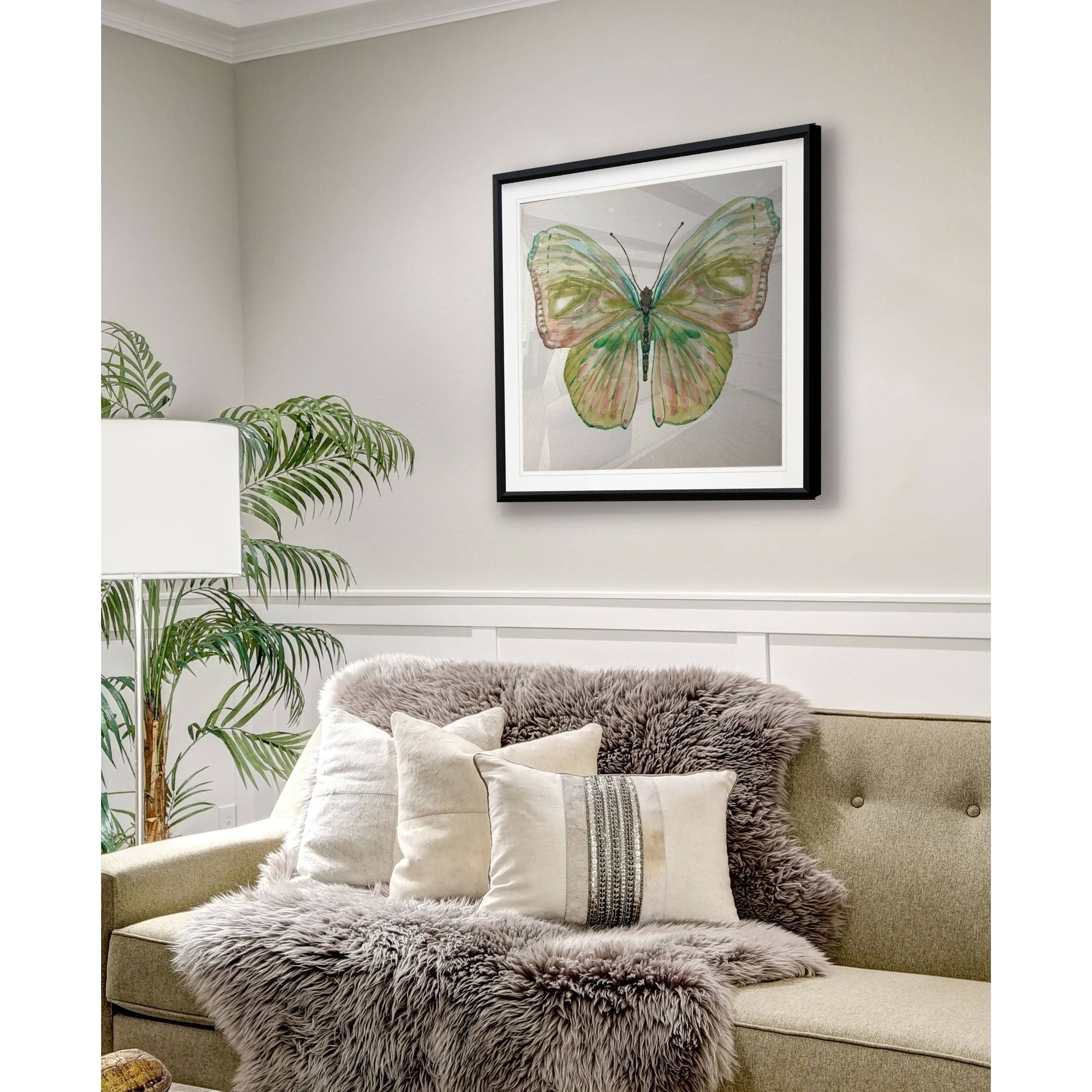 Soft Wings II -Framed Giclee Print - 28x28