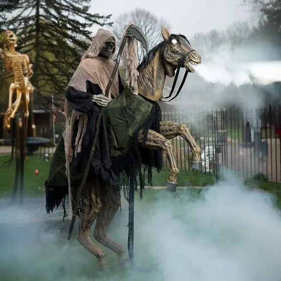 Reaper’s Ride Animatronic Haunted House Prop with Motion Effects
