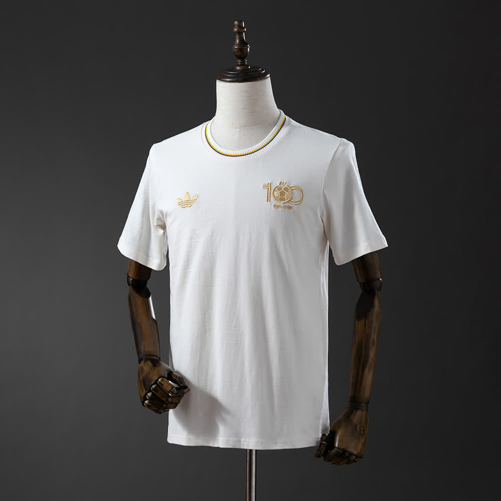 Colombia 2024 Nation 100th White Anniversary Collection Jersey White