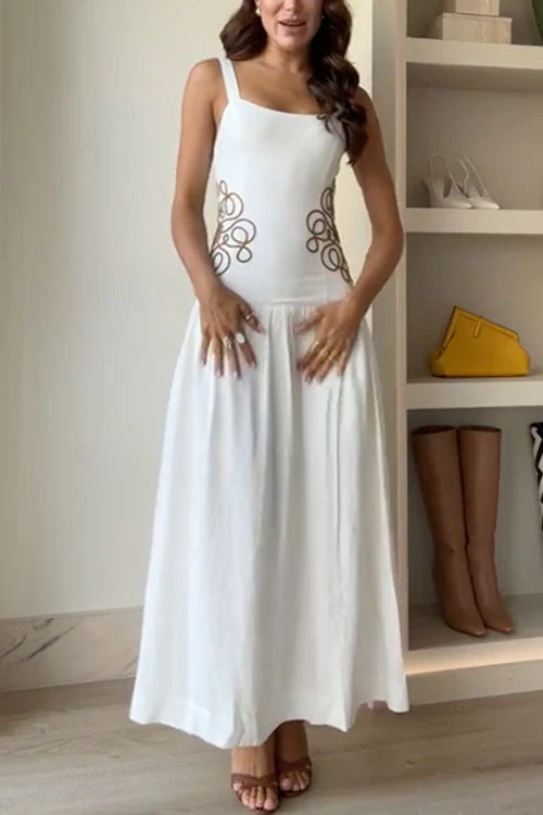 Embellished A-Line Maxi DressClistos