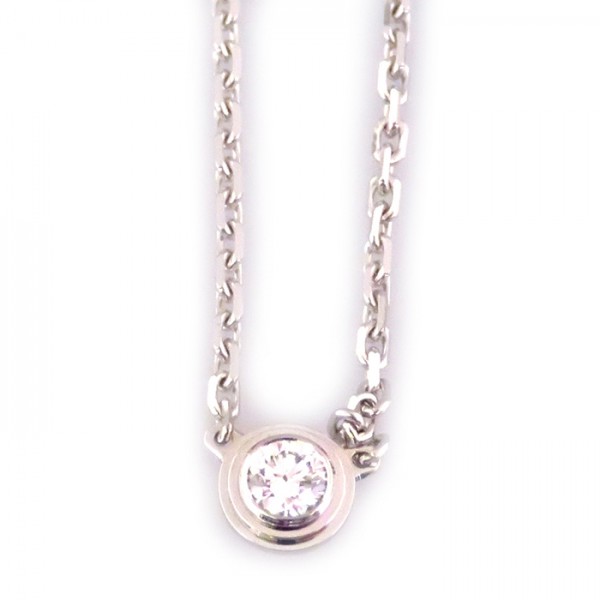 Cartier Damour (diamant Leger) Do Xs 1P Diamond Necklace 18K White Gold