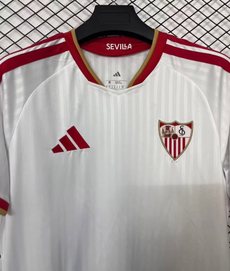 Sevilla 256/27 Home Jersey with Patch S-4XL 3