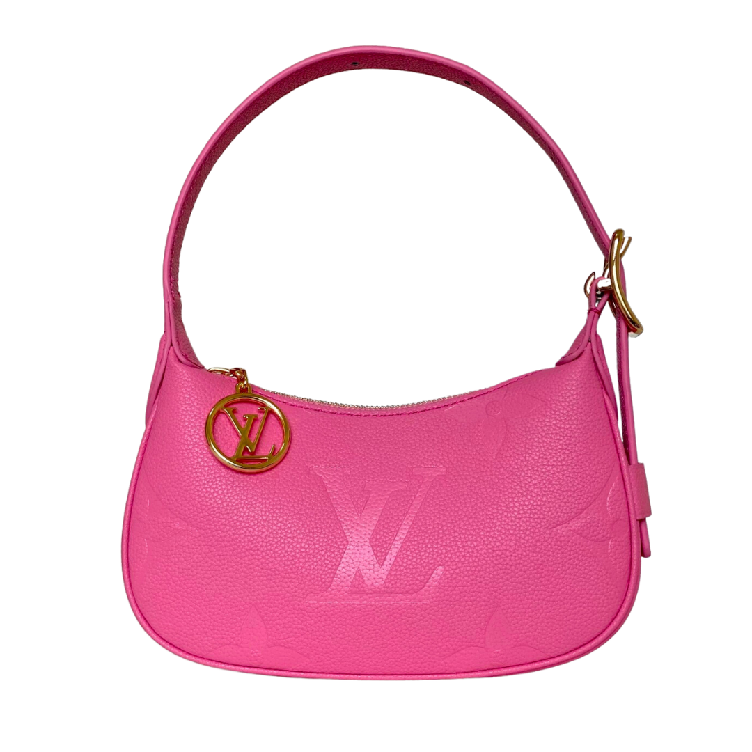 Louis Vuitton Monogram Empreinte Pink Shoulder Bag 20Cm M82391