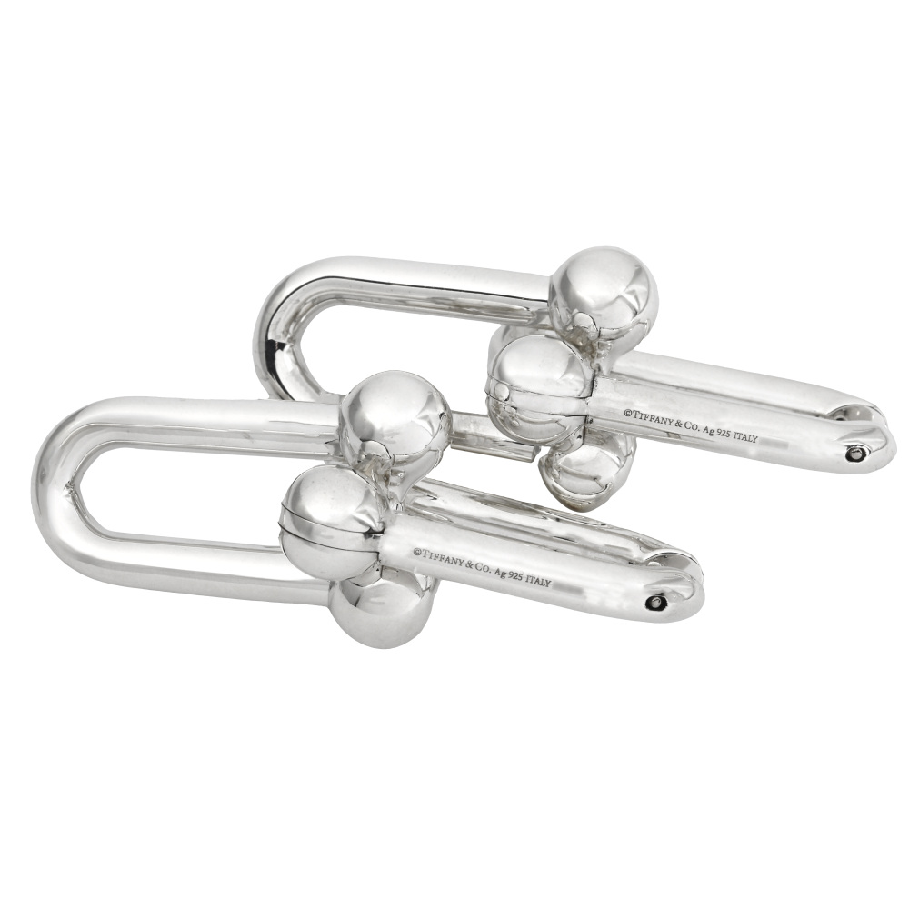 Tiffany & Co. Hardware Link Sterling Silver Earrings 60013153