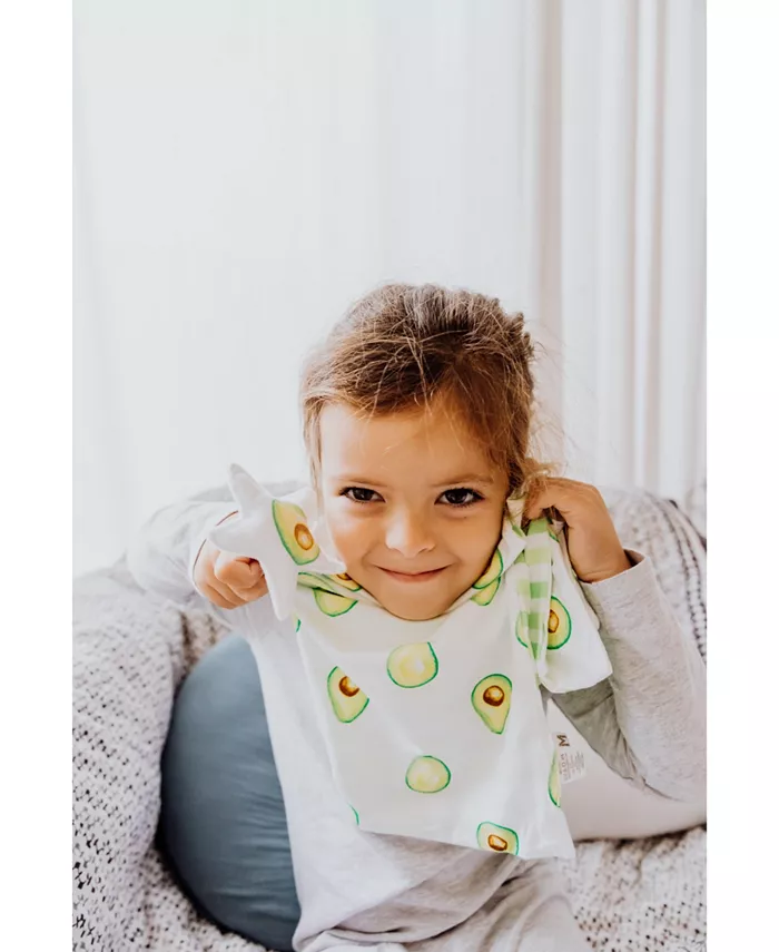 Malabar Baby Silky Soft Lovey Security Blanket With Top Plush Toy, Avocado