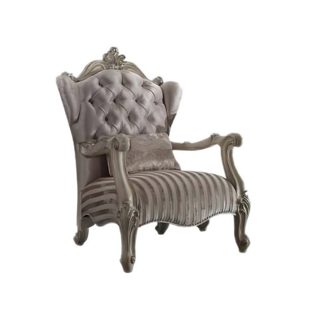 33 quot versailles Fabric Chair Ivory bone White Acme Furniture