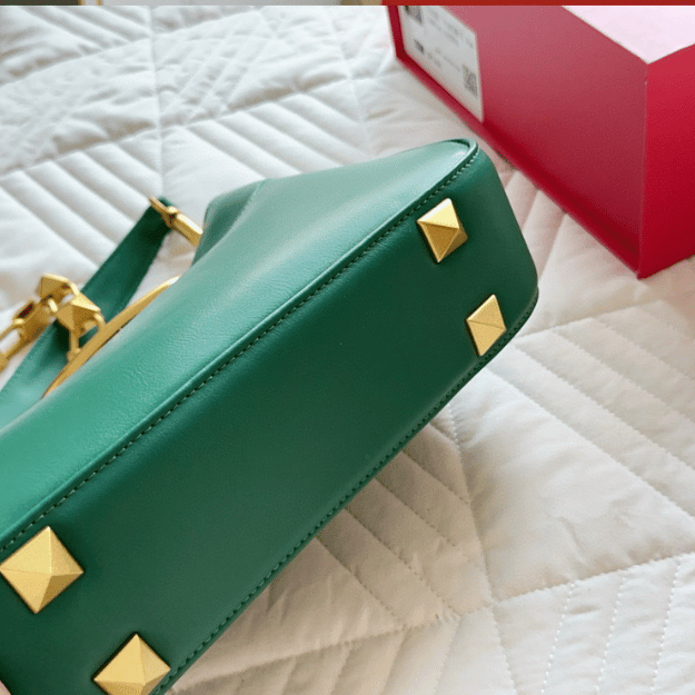 Valentino Locò Shoulder Bag Green 11 Inches
