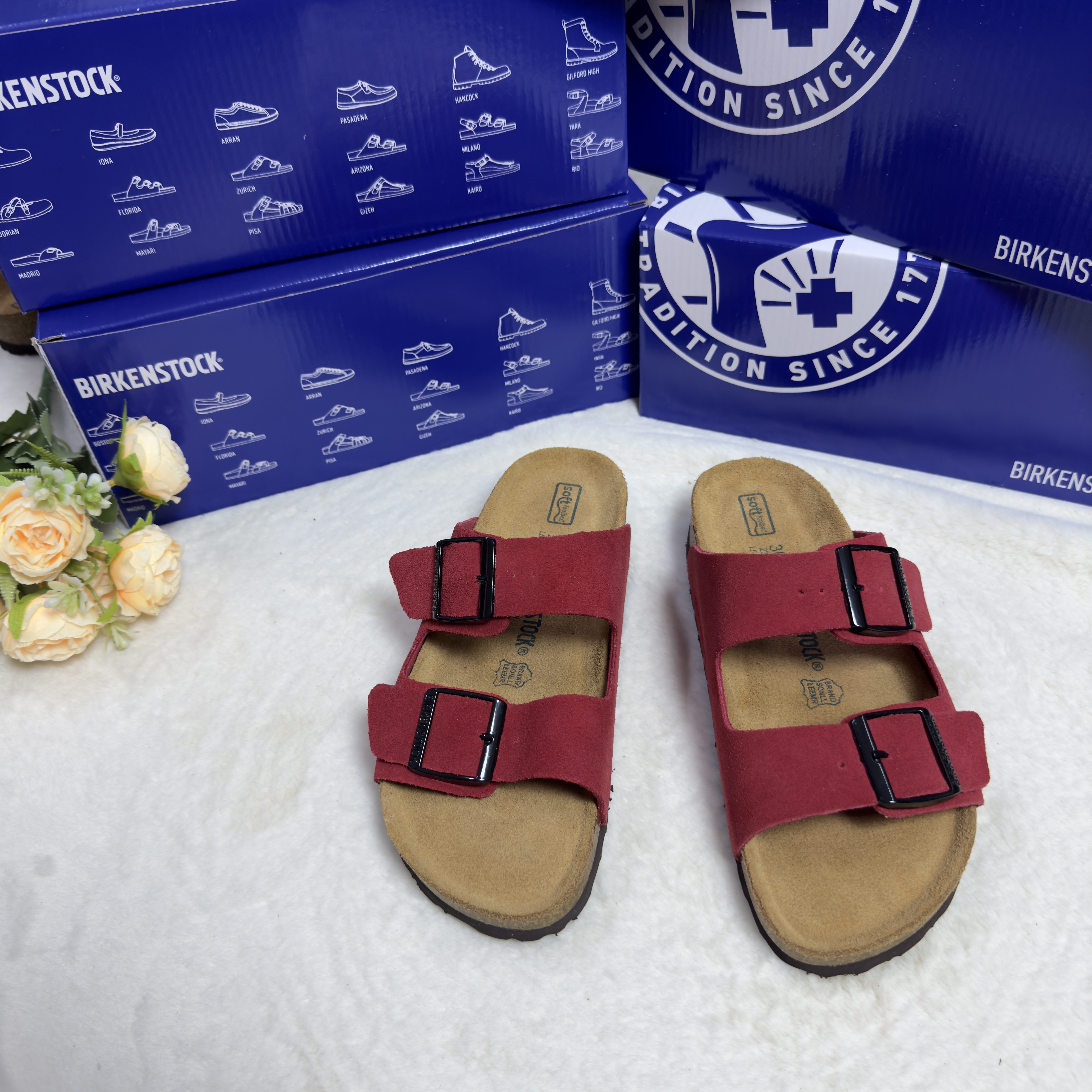 Birkenstock Arizona Suede Casual Sandals