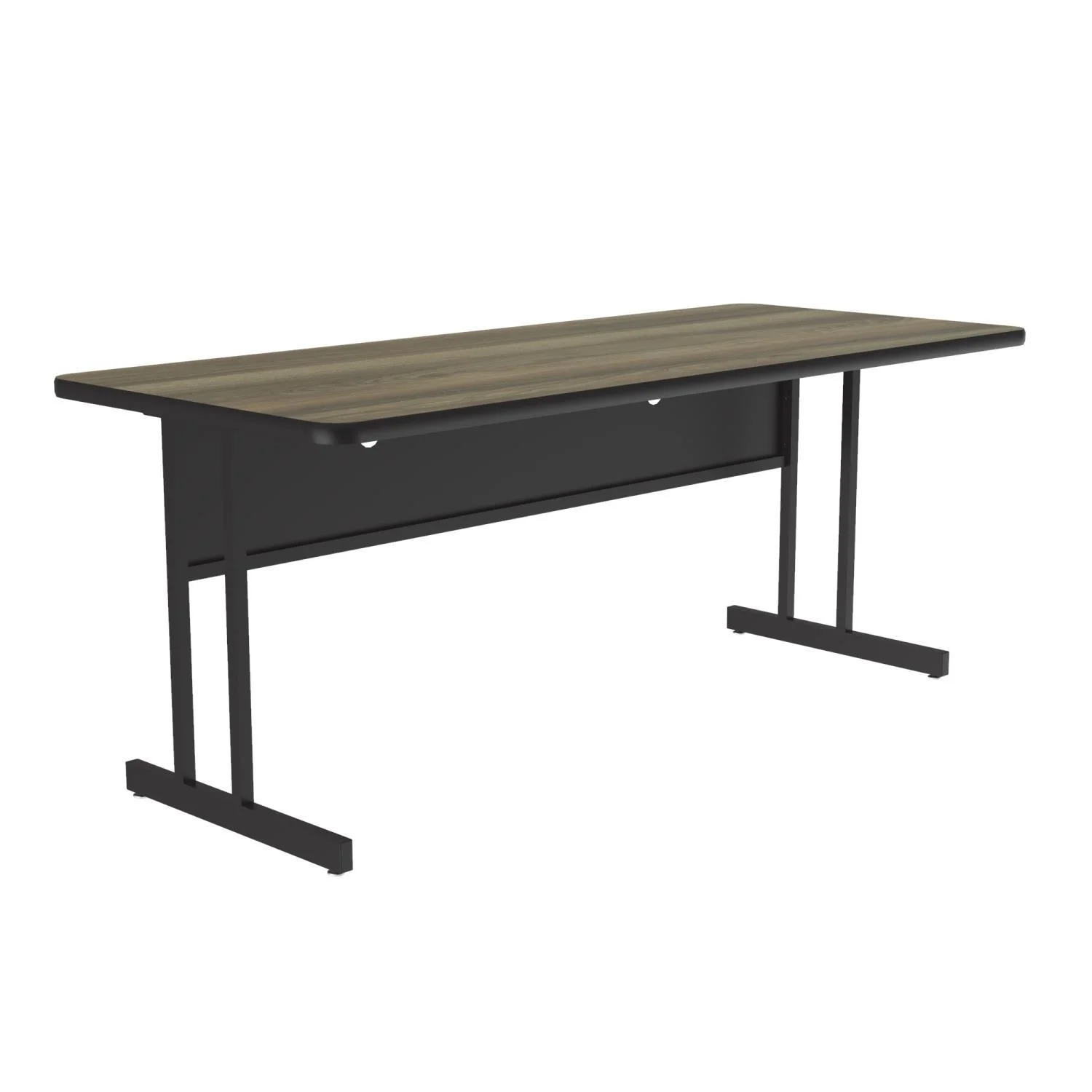 Correll  1.25 in. High Pressure Rectangular Top Computer & Training Tables - Colonial Hickory - 30 x 60 in.