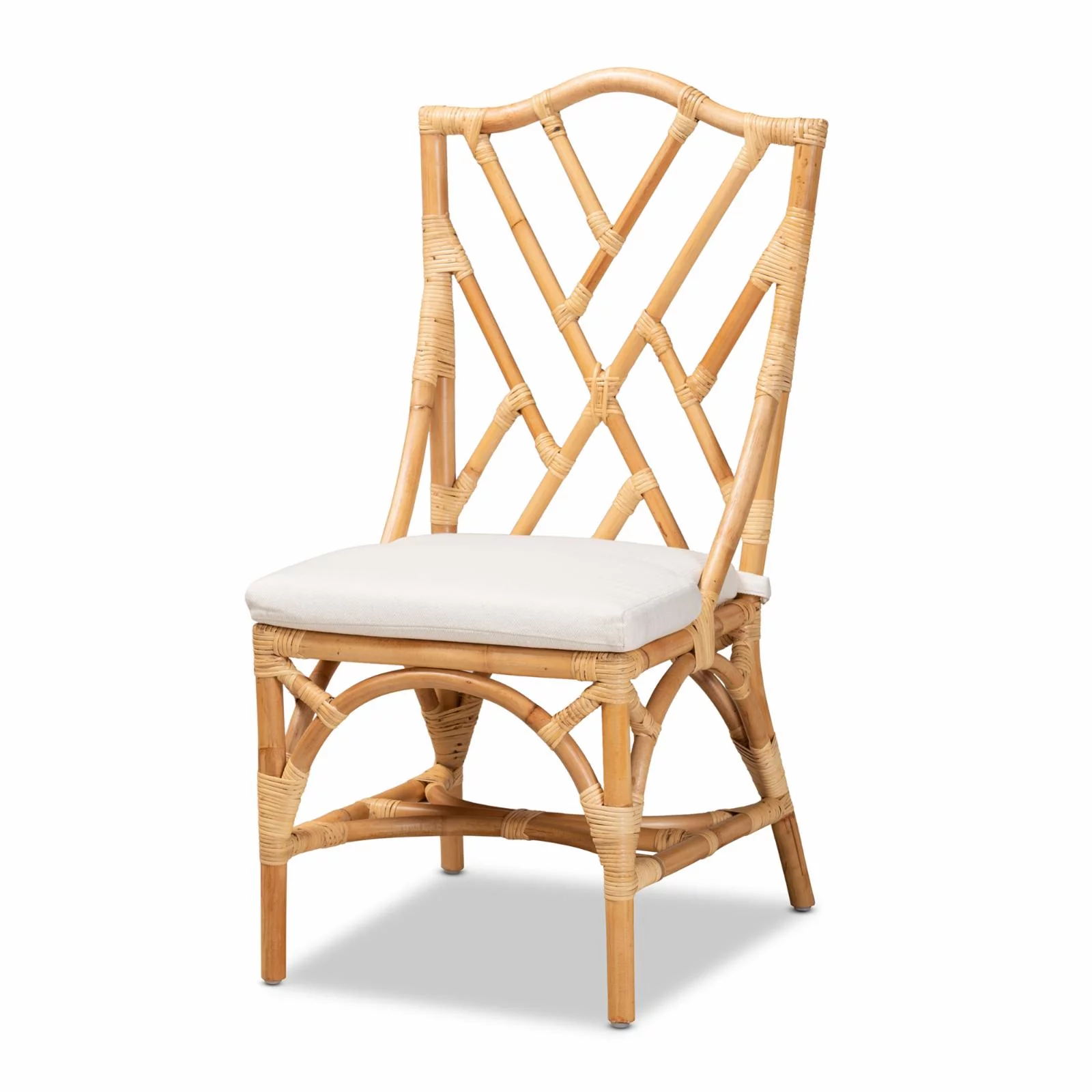 Baxton Studio Sonia Natural Finished Rattan Chair