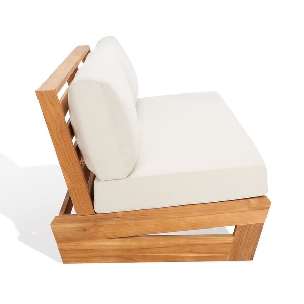SAFAVIEH Couture Julianne Brazilian Teak Patio Sofa