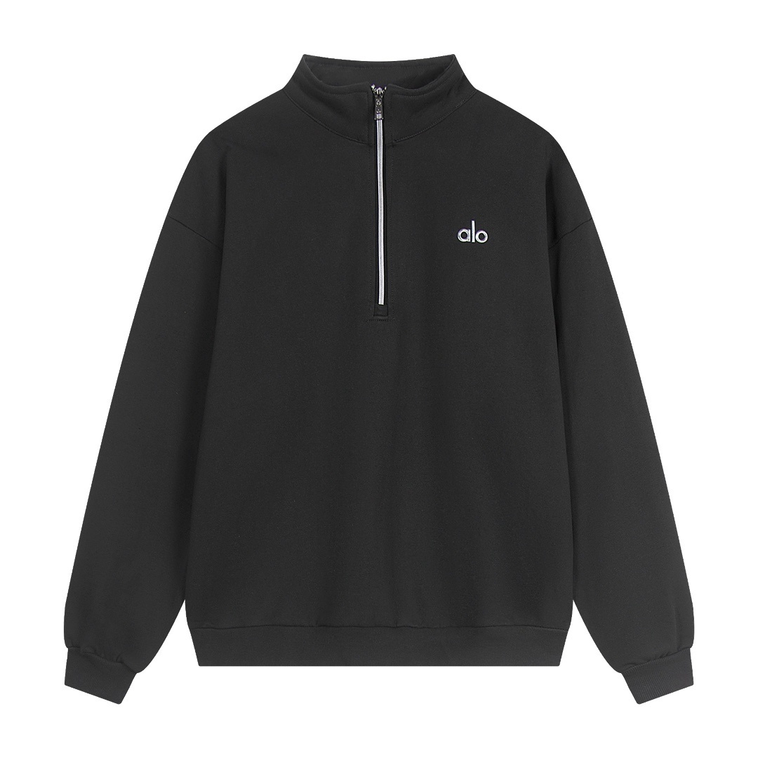 ALO Half-Zip Pullover Sweatshirt - cnluxepick