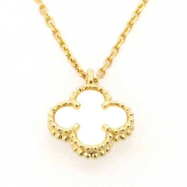 Van Cleef & Arpels Sweet Alhambra Necklace 18K Yellow Gold