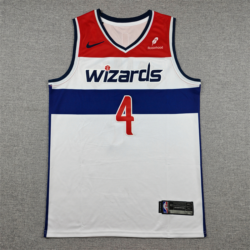 Men's Washington Wizards AJ Dybantsa #4 White Swingman Jersey - Association Edition