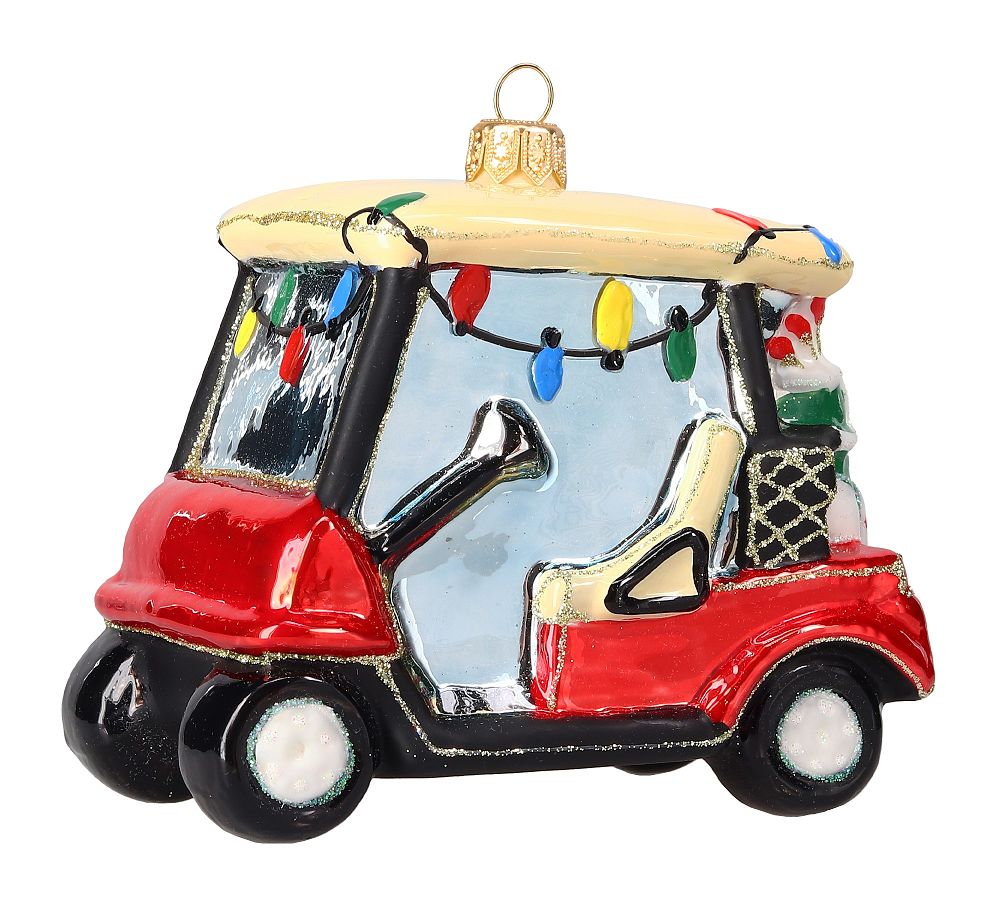 Handmade Heirloom Holiday Golf Cart Ornament  sgtnighsdesigns