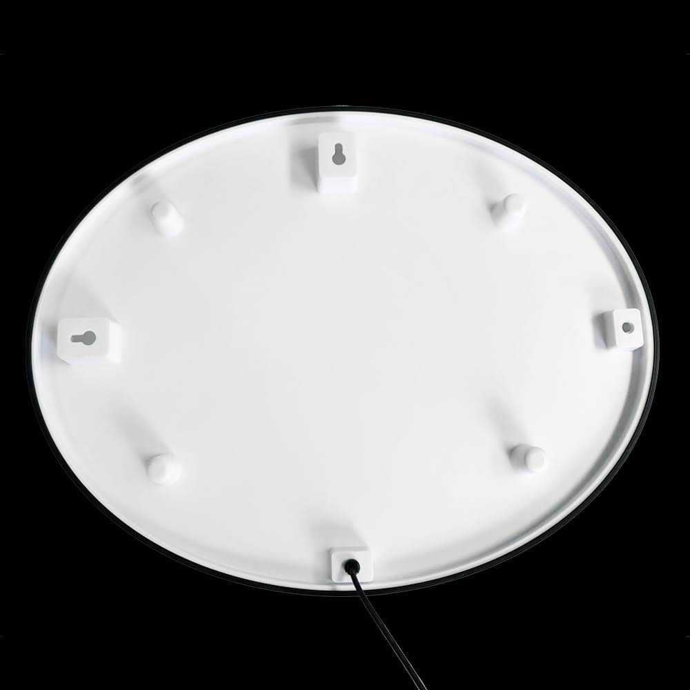 Ohio State Buckeyes Slimline LED Team Spirit Wall Sign-Oval-Primary Logo on Red