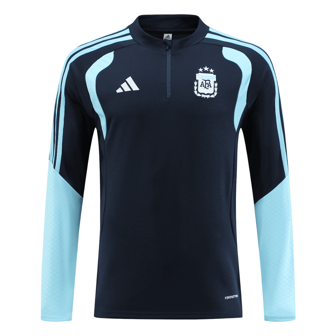 Argentina 1/4 Zip Tracksuit 2026 Kids Navy