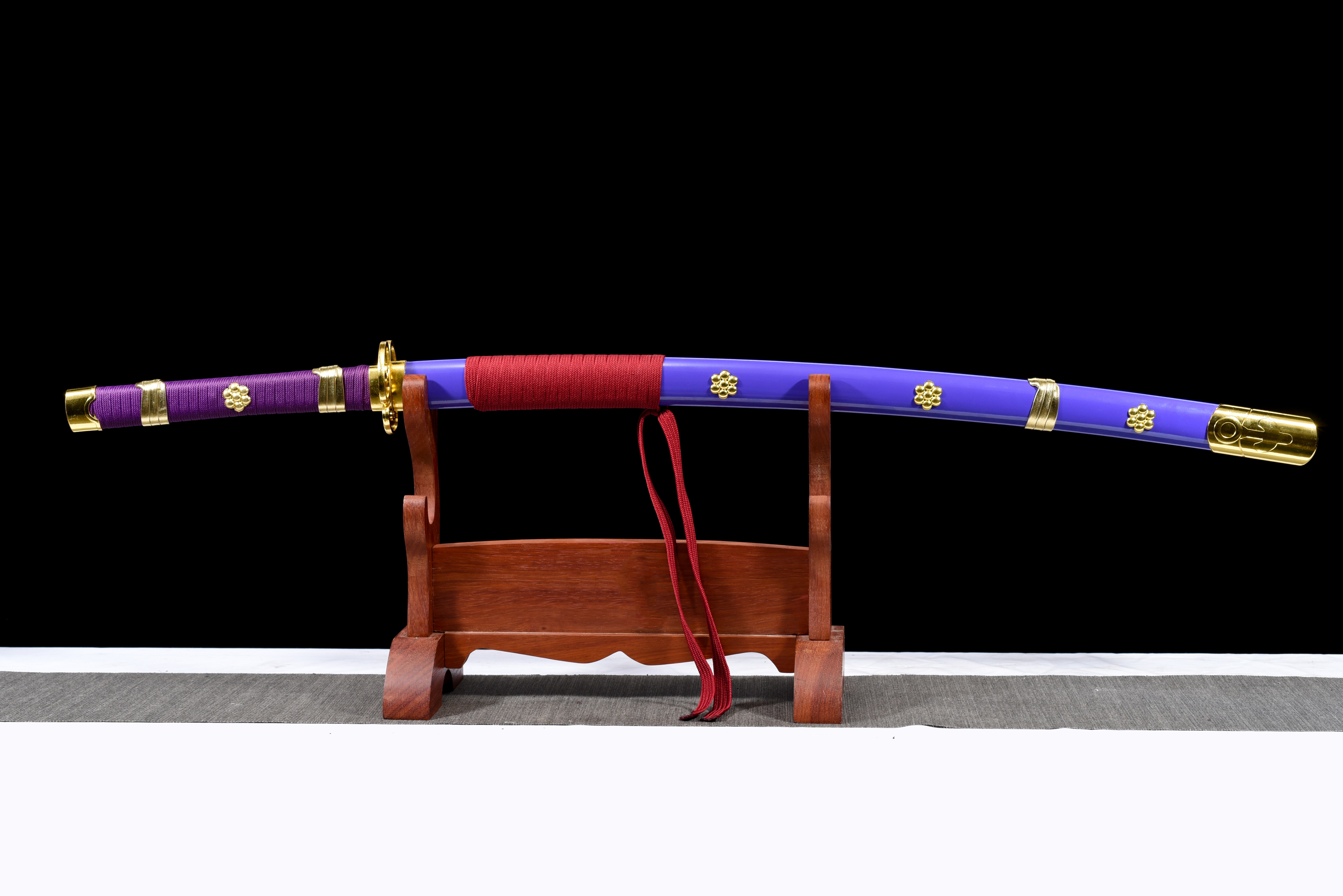 Purple Enma Katana – One Piece, High-Carbon Steel, Full Tang