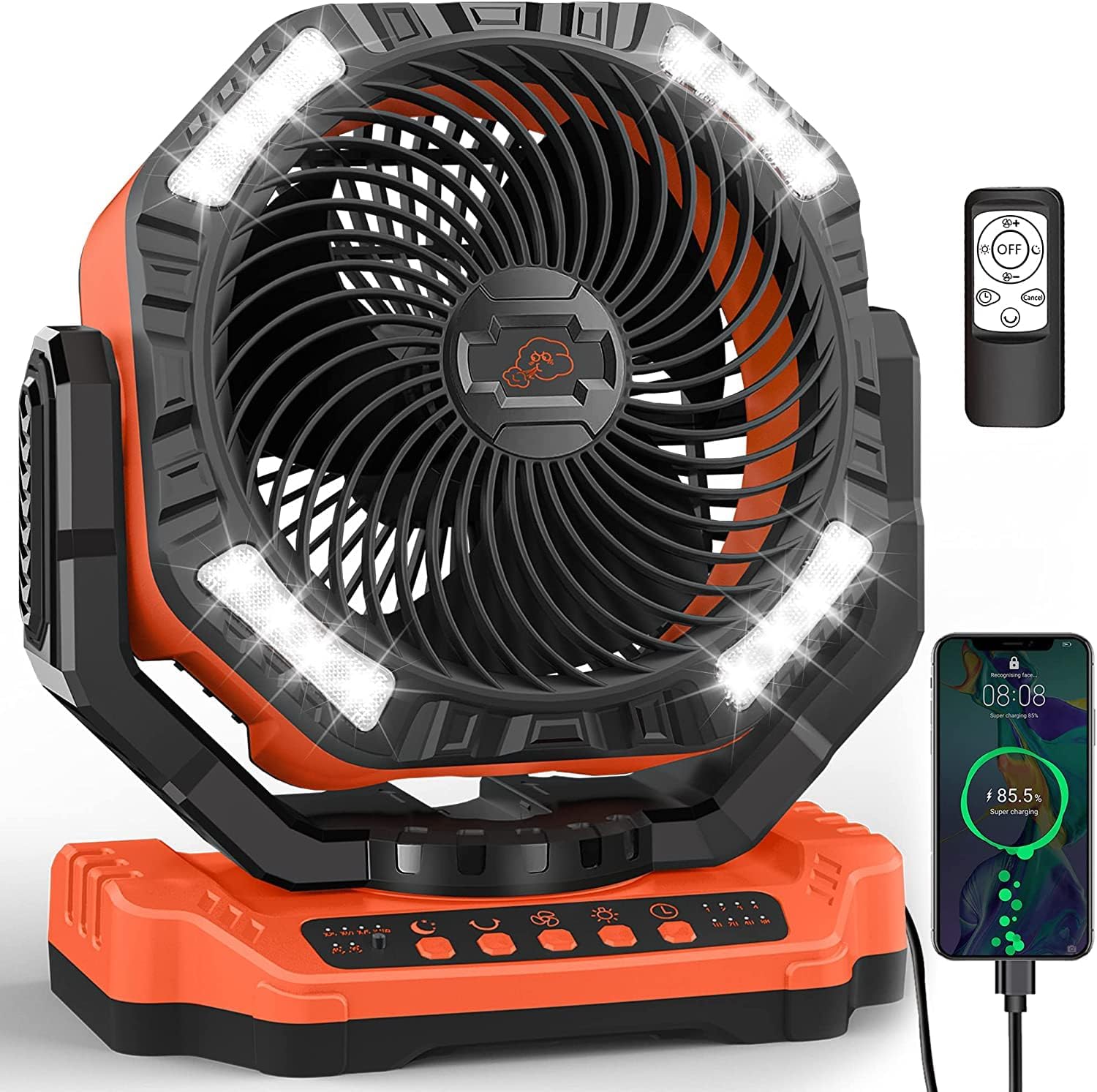 40,000mAh Battery Operated Fan, 13