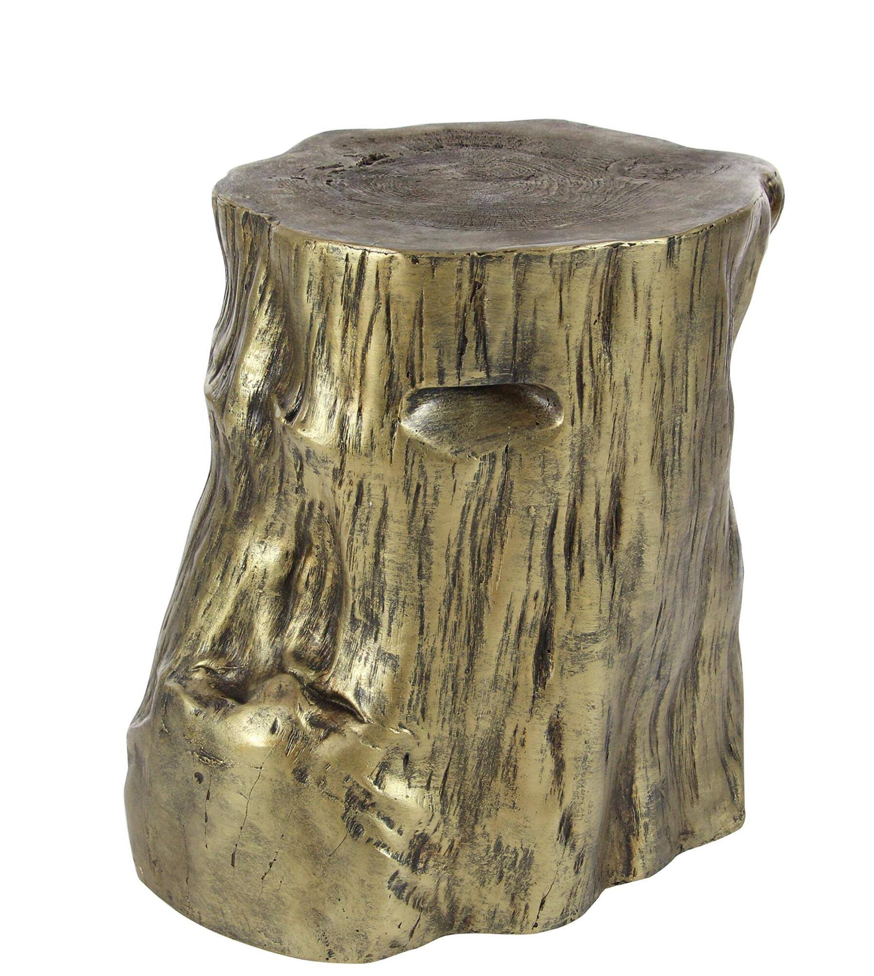 furniturelight Fiberglass Foot Stool, Pale Gold