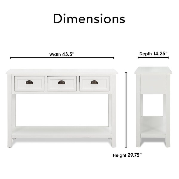 Finch Lockwood Console Table,White
