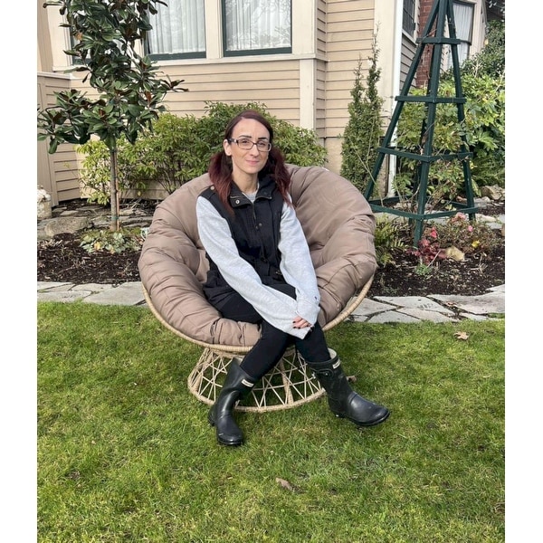 Papasan Swivel Chair
