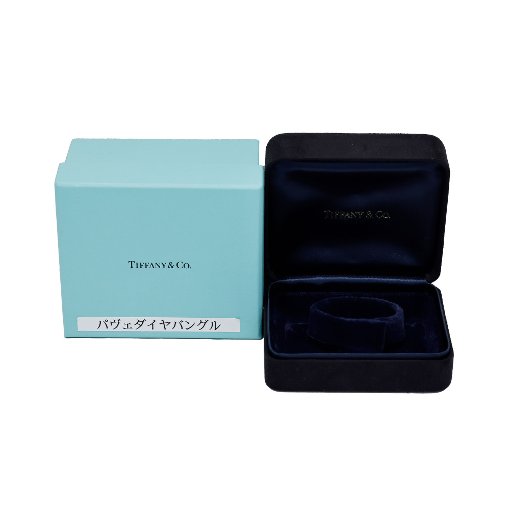 Tiffany & Co. Metro Hinge Bracelet 18K White Gold Diamond