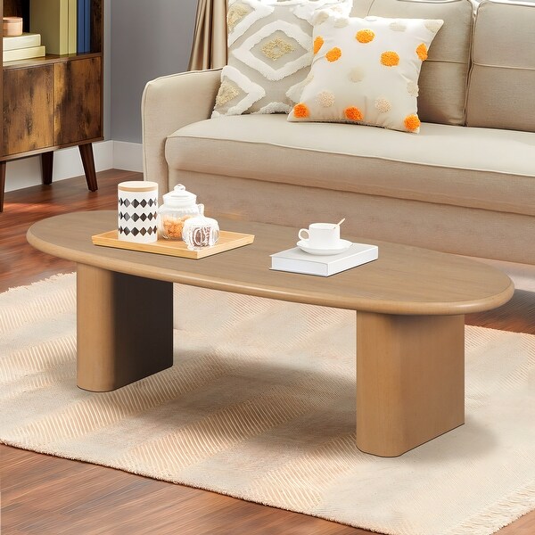 Roomfitters 51'' Tapered Tabletop Coffee Table,Natural Wood