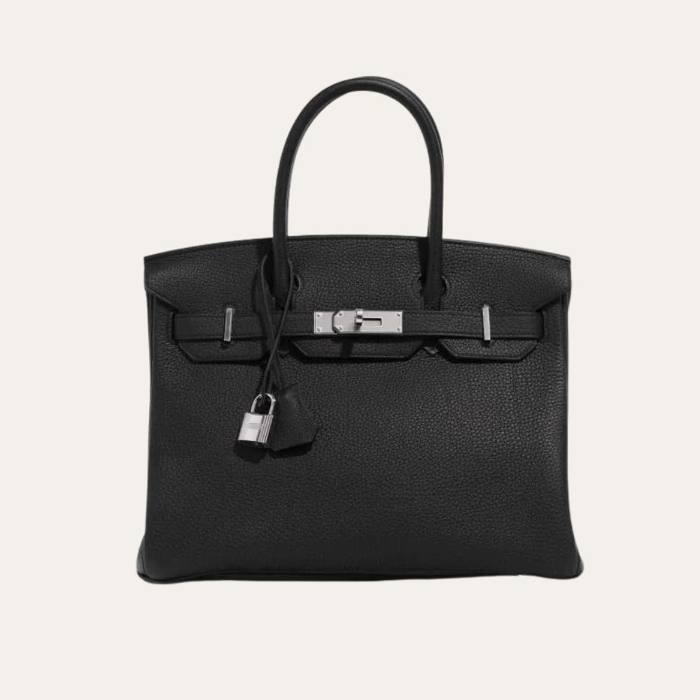 Hermès Birkin B25 Togo Black 25Cm Silver Hardware